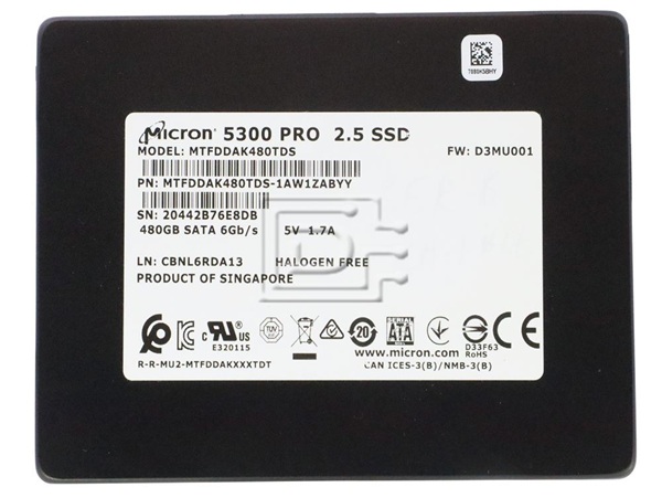 Micron 5300 PRO 480GB SATA SSD