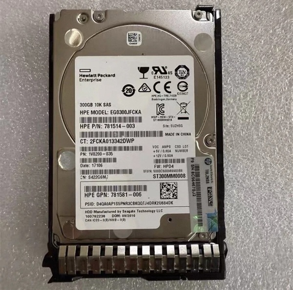HPE 300GB SAS 12G SFF Enterprise Hard Drive